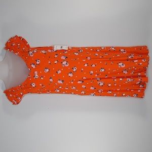 NWT FREE PEOPLE ORANGE COMBO  DRESS SZ XS